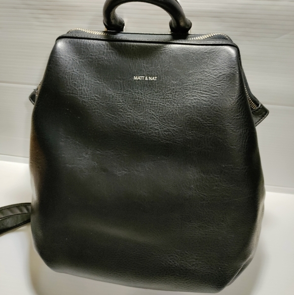 Vintage vignelli Vegan Leather BackpackMATT AND NAT main image 4